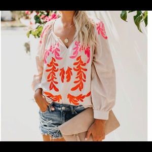 Embroidered blouse